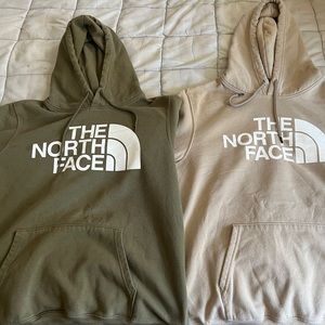 One army green North face hoodies size Large men